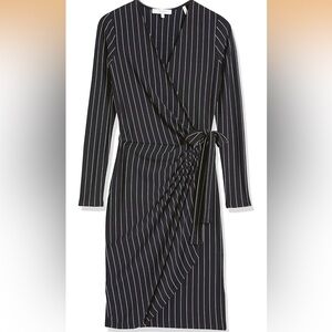 Lark & Ro Women's Classic Long Sleeve V-Neck Wrap Dress